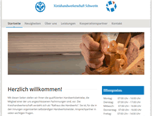 Tablet Screenshot of kreishandwerkerschaft-schwerin.de